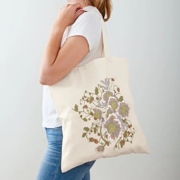 

Berry Flowers Tote Bag shopper bags free delivery bags Candy bags reusable shopping bag