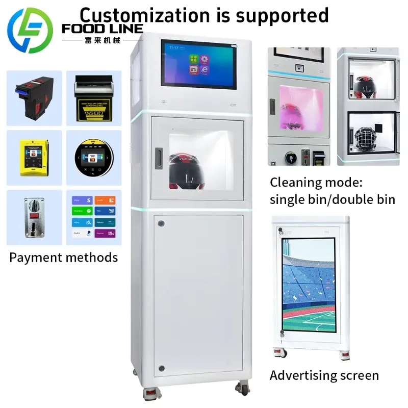 Commercial Grade Helmet Cleaning Machine Self Service Washer With Helmet Size Adjustment And Quick Cycle Completion