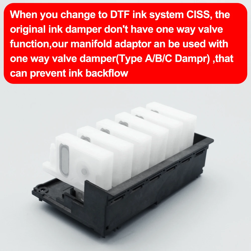 XP-15000 Printhead DTF Manifold Adaptor For Epson XP 15000 15010 Expression Photo HD Modifiy Printhead Large Ink Flow Damper