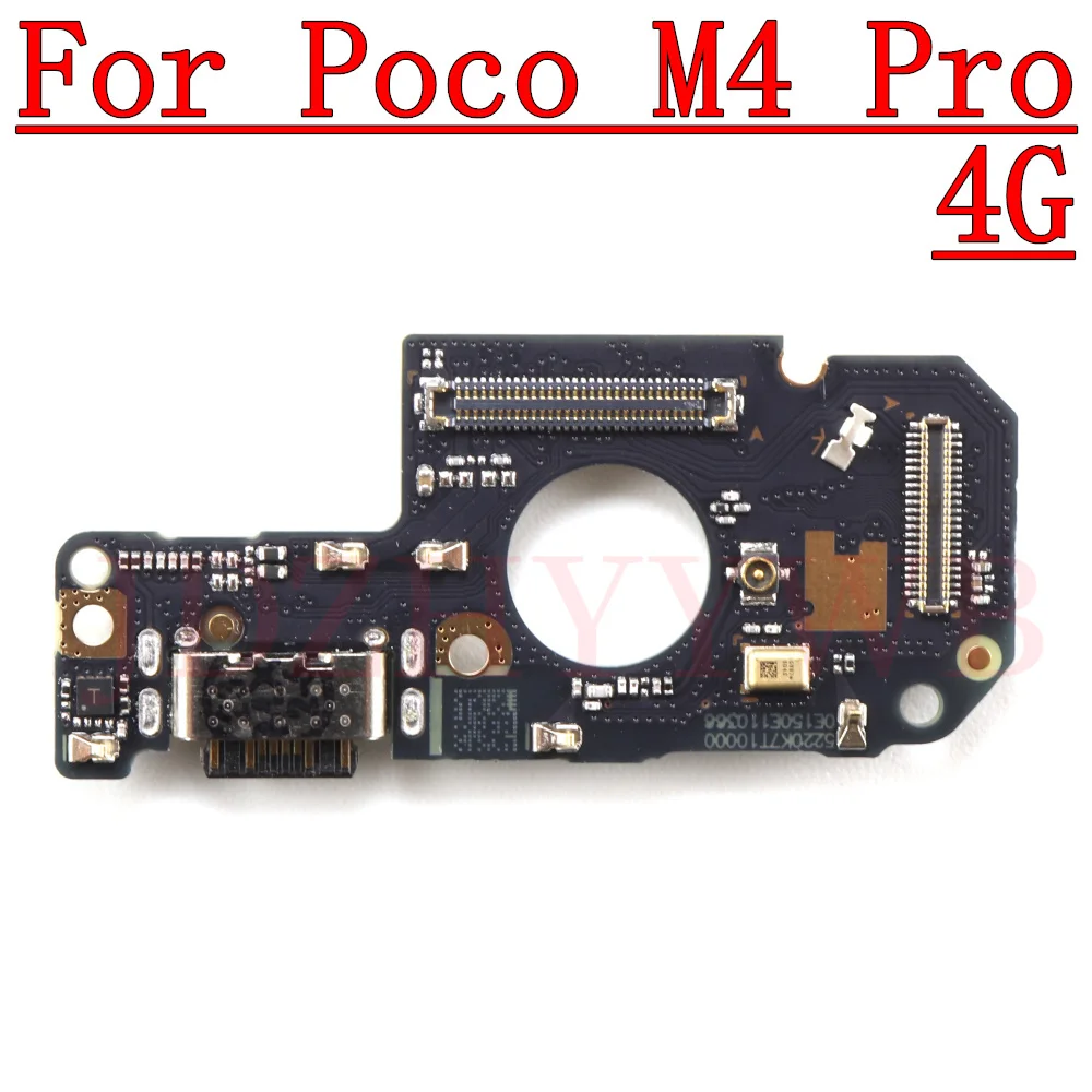 USB Charge Port Connector Charging Board For Xiaomi Poco M4 Pro 5G Motherboard Main Flex Cable Poco M4Pro