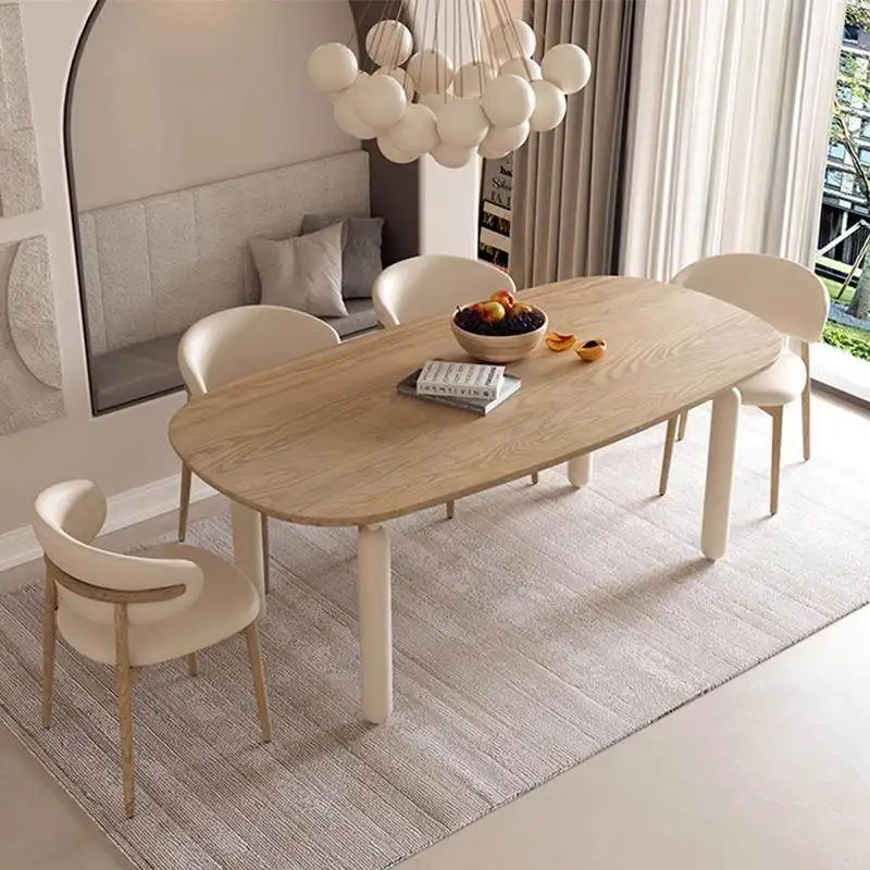 

Minimalist Brown Dining Table Decorations Modern Solid Wood Dinner Table Kitchen Restaurnt Muebles Para Hogar Furniture For Home