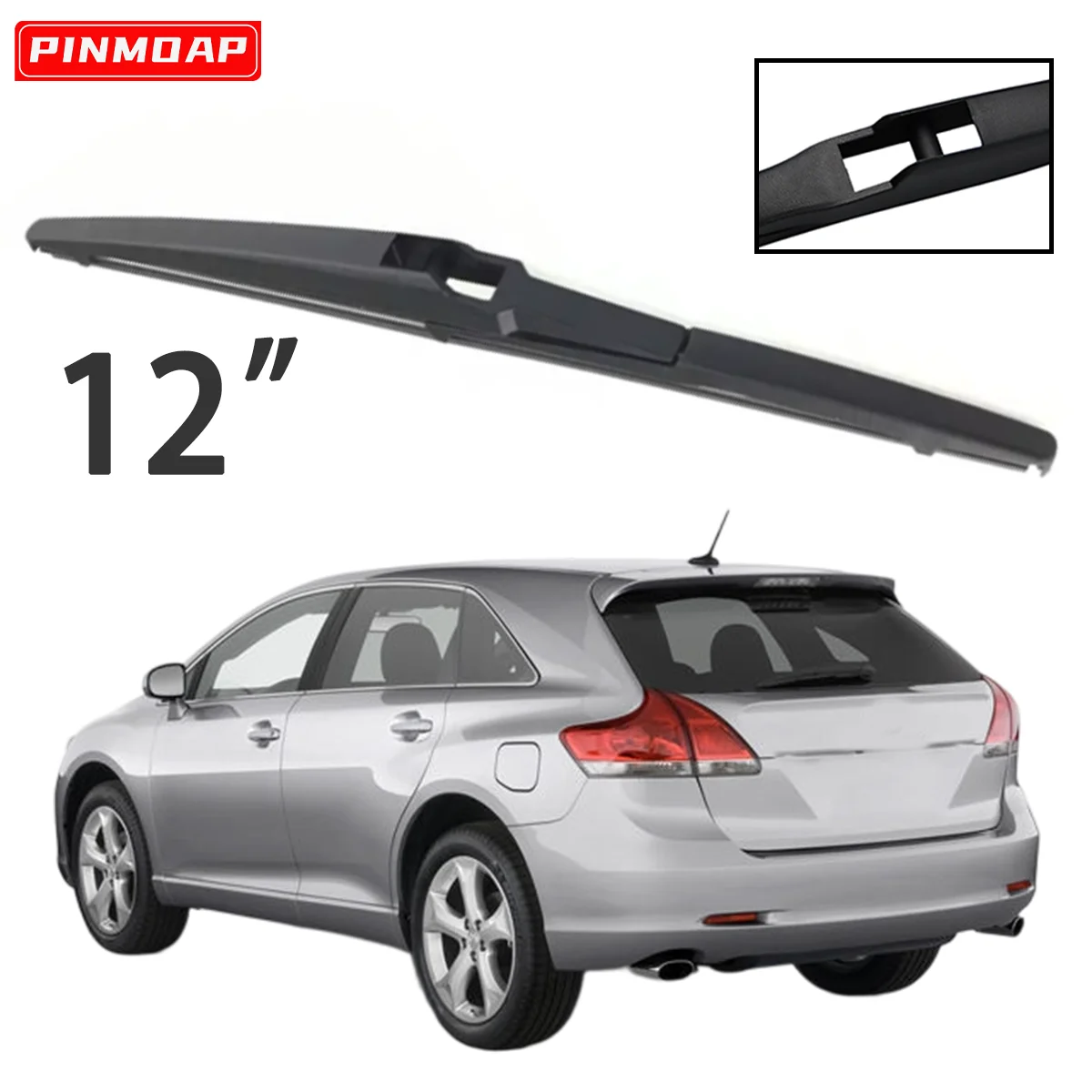 

1PC 12" Rear Wiper Blade Applicable For Toyota Venza AV10 2009-2019 Windshield Windscreen Rear Wiper Blade