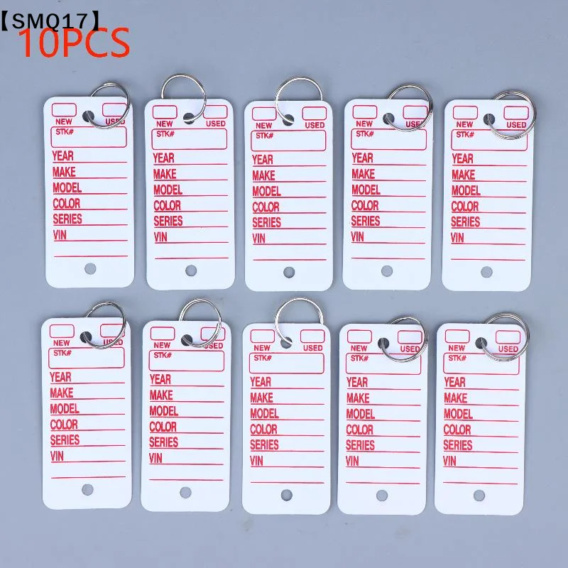 10PCS DIY Keychain, Stylish Card-shaped Car Keychain, Pet Name Tag, Waist Accessory Bag Charm, Handwritten Label【SMQ】