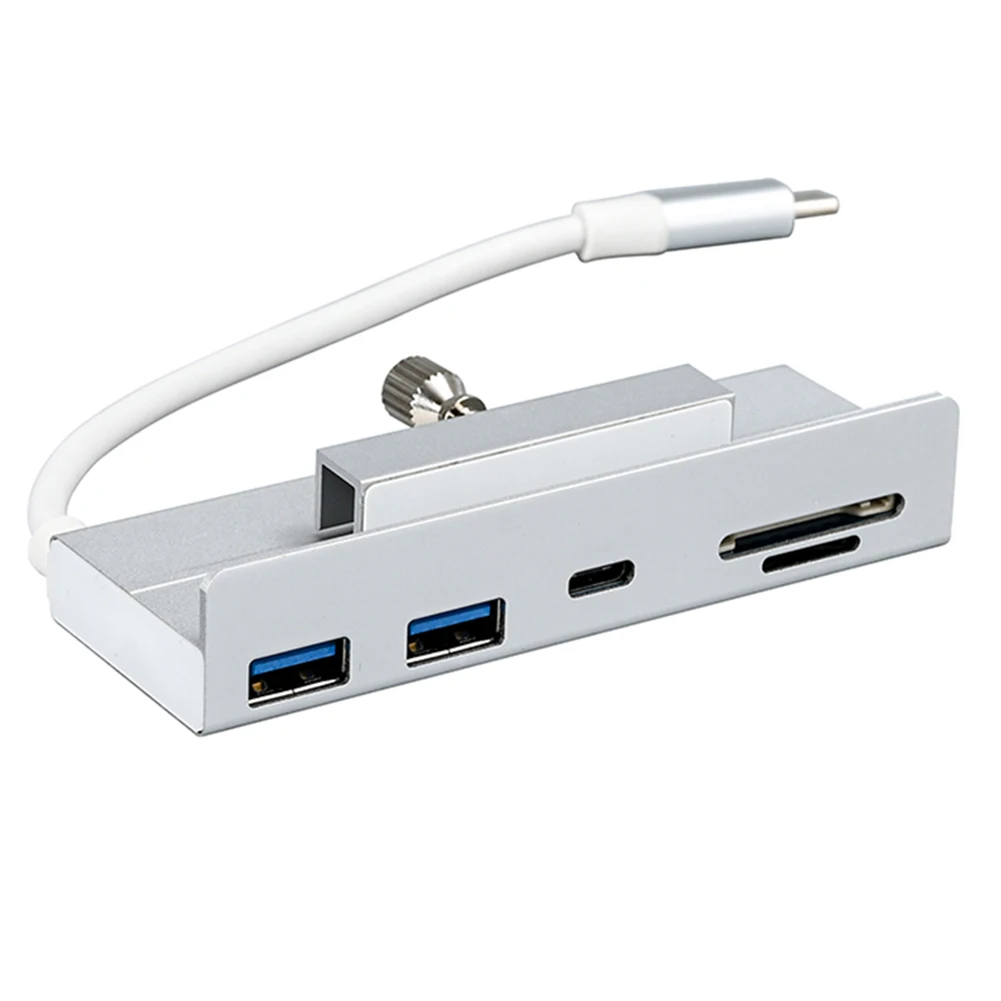5 in 1 Type C Hub USB3.1Gen2 10Gbps USB C Docking Station SD TF Card Reader 2 USB-A+1 USB-C Ports for 2021 IMac 24 Inch