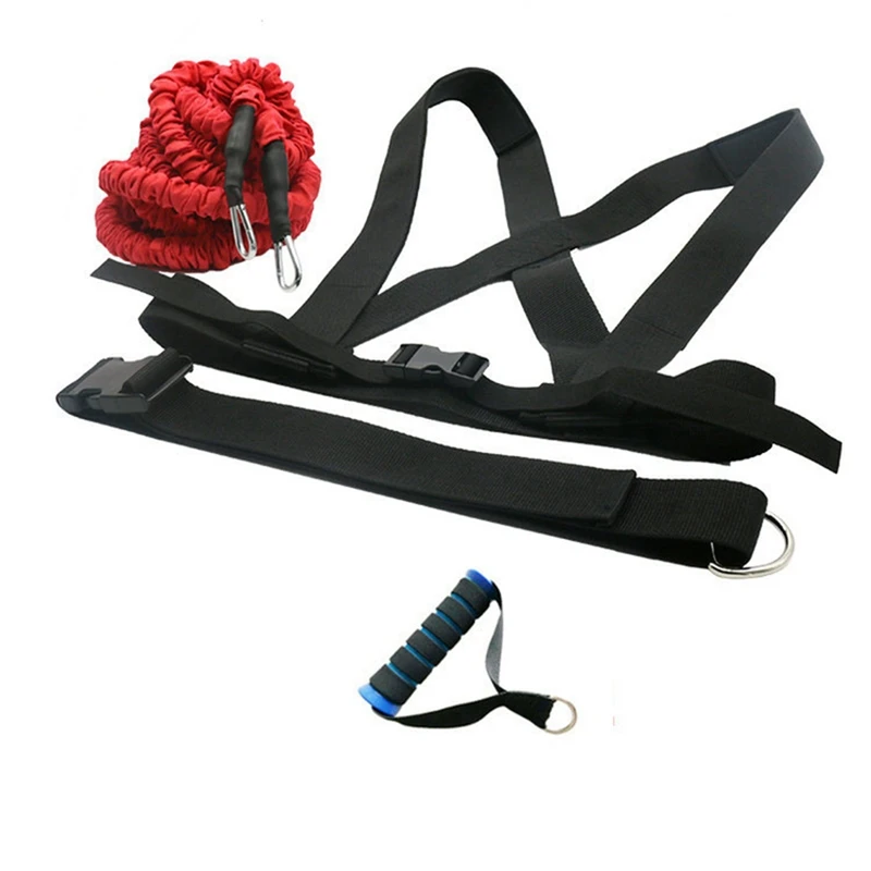 

1 Set Tension Rope Elastic Rope Track Belt Field Running Jump Fitness Training Rope Belt