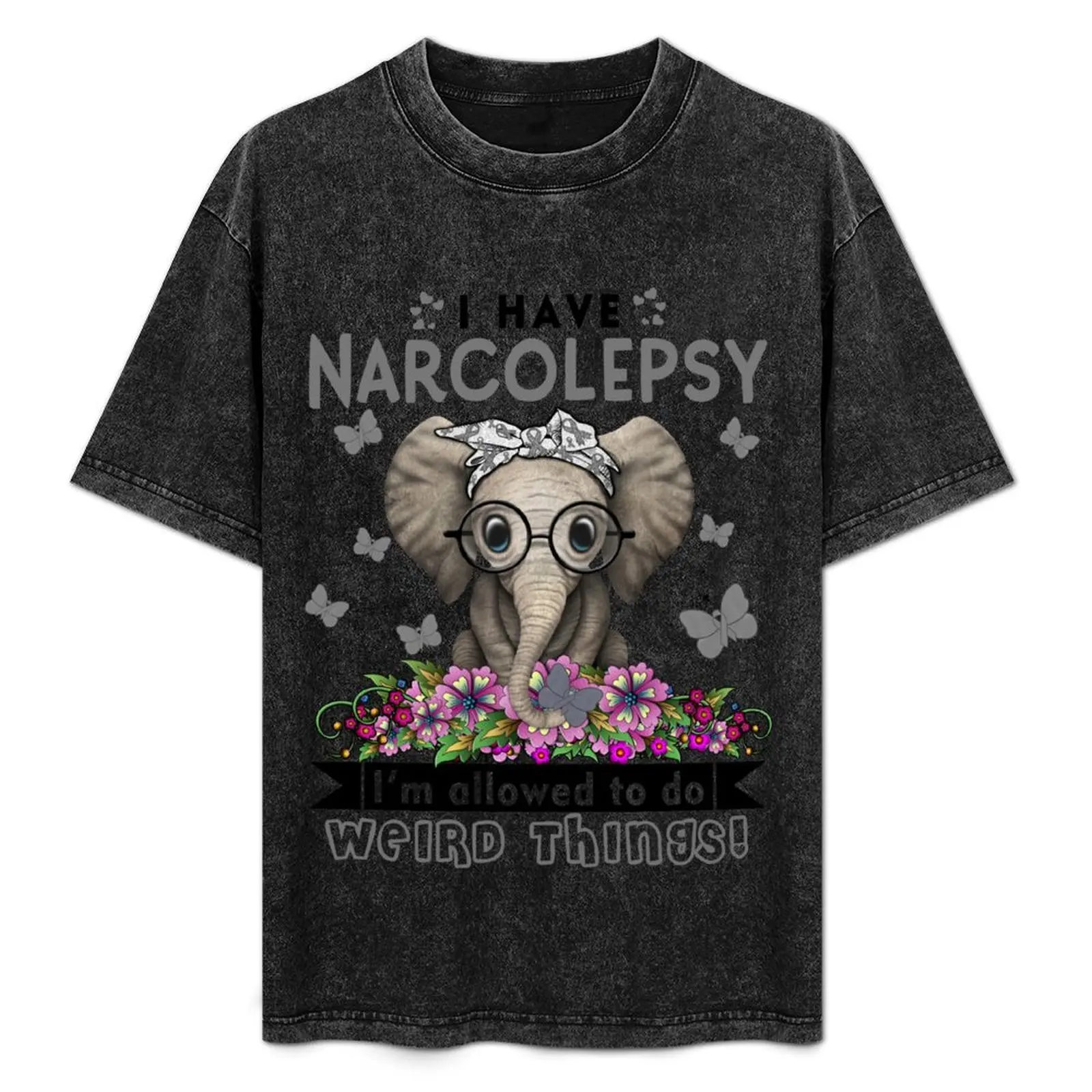 Funny Narcolepsy Warrior I Have Narcolepsy I'm Allowed To Do Weird Things! T-Shirt boys whites funny t shirts men