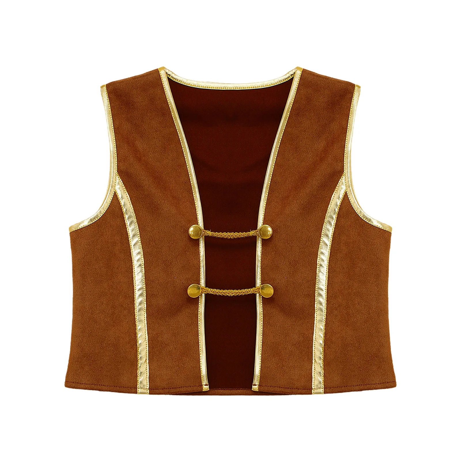 Costume de Renaissance médiévale pour enfants, gilet gothique, gilet viking, gilet Steampunk, fête à thème, glaçure d'Halloween pour garçons, 7,5