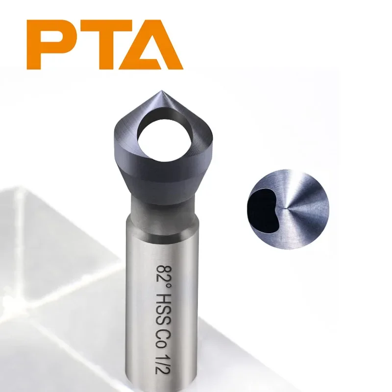 

1pc M35 Cobalt Deburring Chamfer Cutter Countersink Drill Bit, 3/8" Round Shank