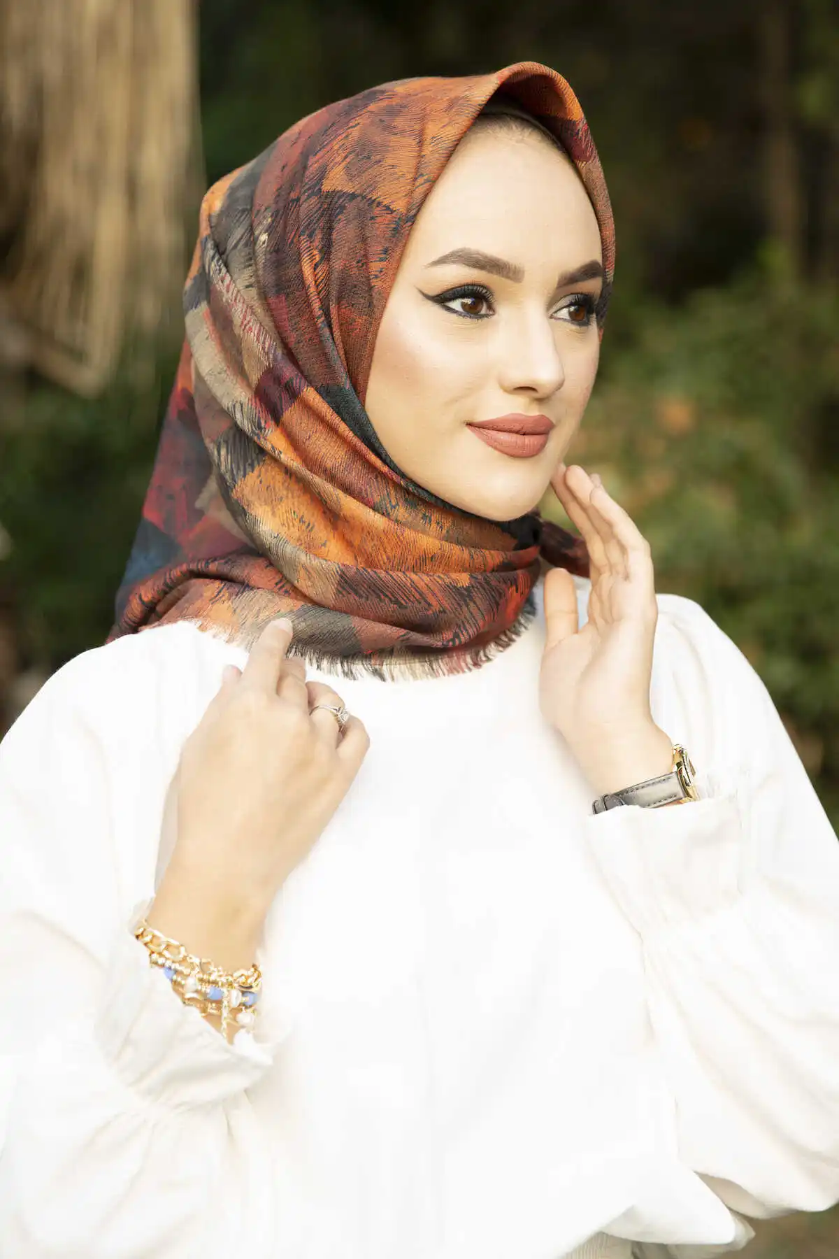 Women's Cotton Print Shawl Scarf Modern Islamic Muslim Women 'S Head Scarf Hijab for Women Islamic Hijab scarf Turbans Bayan