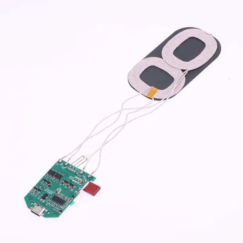 

Невероятное беспроводное зарядное устройство PCBA мощностью 15 Вт, 1 шт., модуль зарядки с двумя катушками для использования в автомобиле и дома.