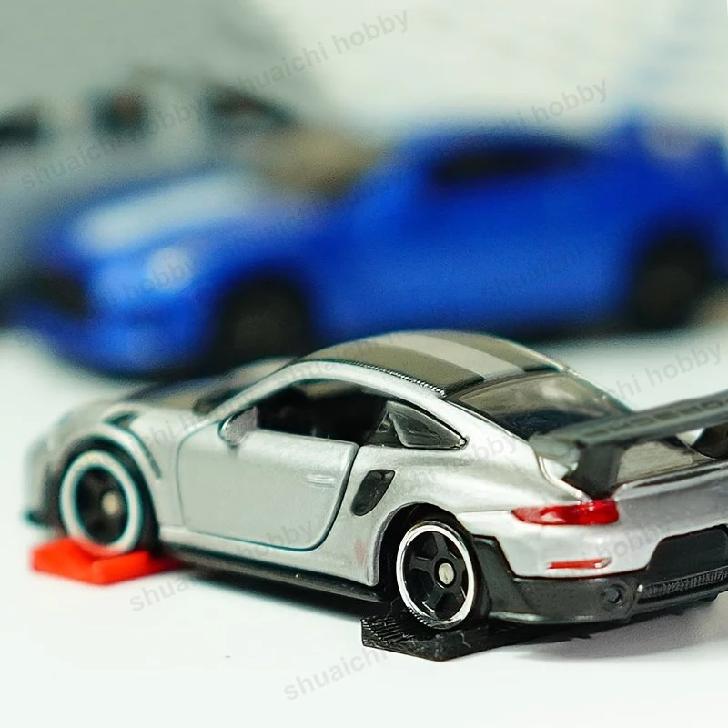 1Set 1/64 Scale Car Model Display Stand Collection Base Colorful Wheel Chocks Tire Pad Accessories for Diecast Vehicle Models