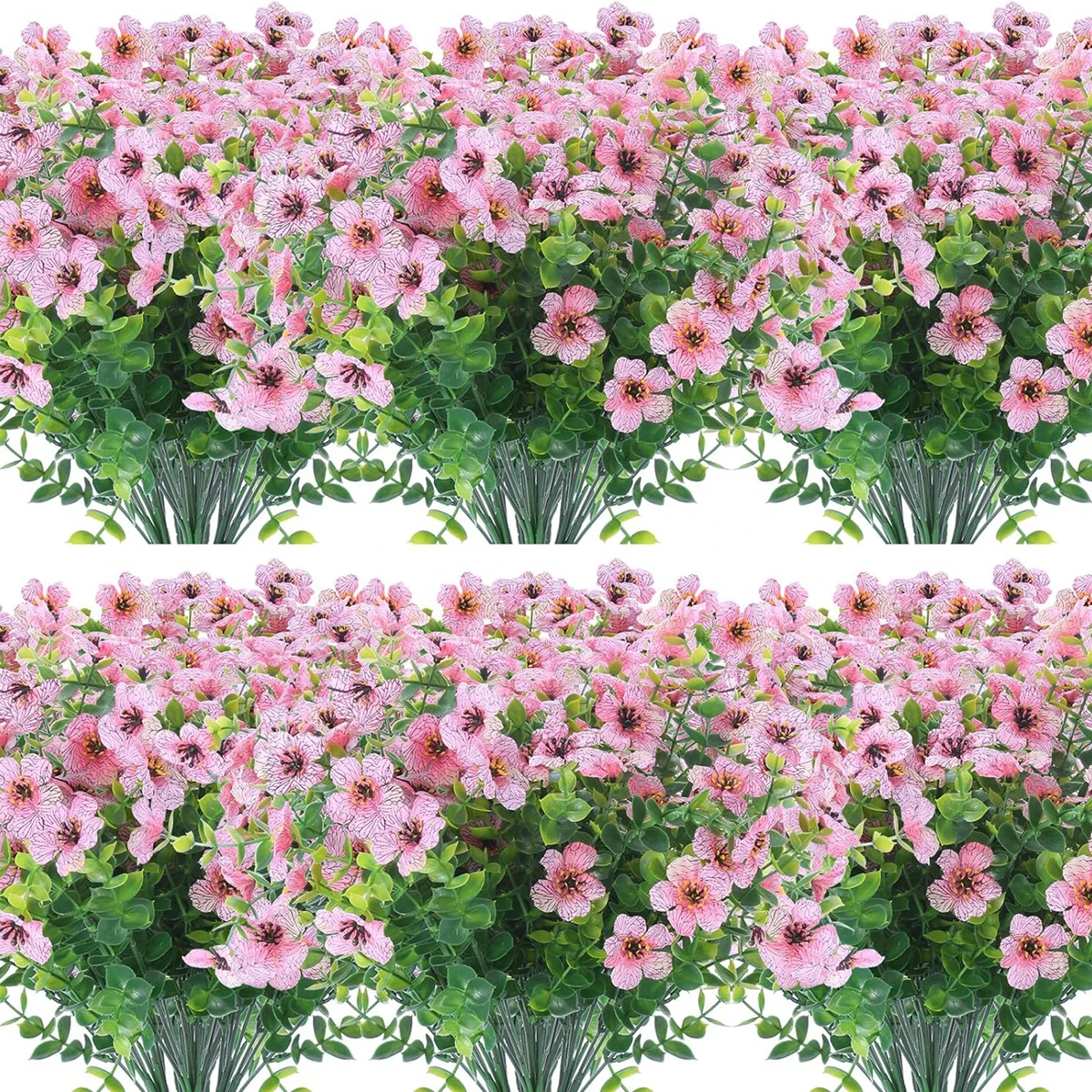 1/3Pcs Künstliche Blumen Pflanzen Violet Eukalyptus Hochzeit Kranz Dekor Hause Zimmer Outdoor Garten Hof Bonsai Festival Party diy