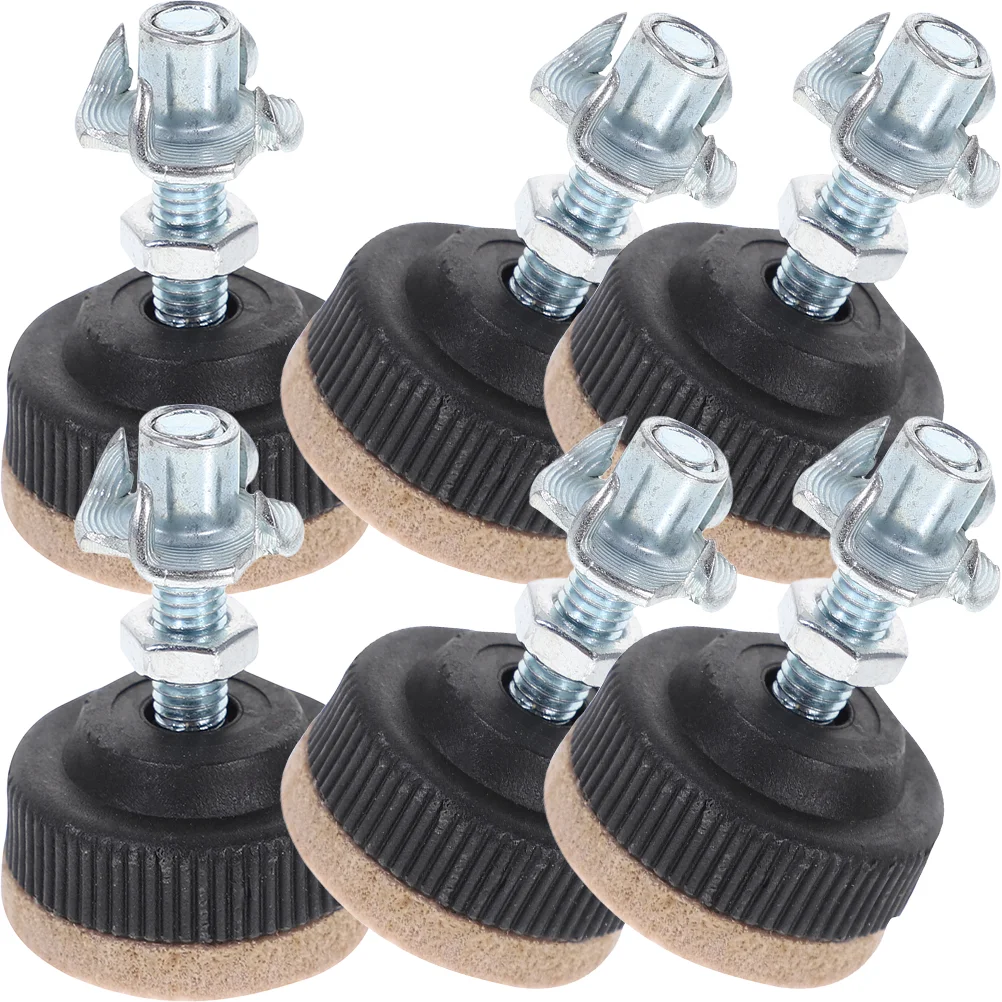 

6 Pcs Adjustable Feet Furniture Leveling Screw Legs Leveler Levelers for Chair Floor Mat Desktop