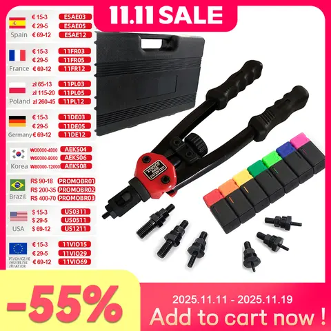 Manual Riveter Gun for Rivet Nuts M3-M12 Allsome