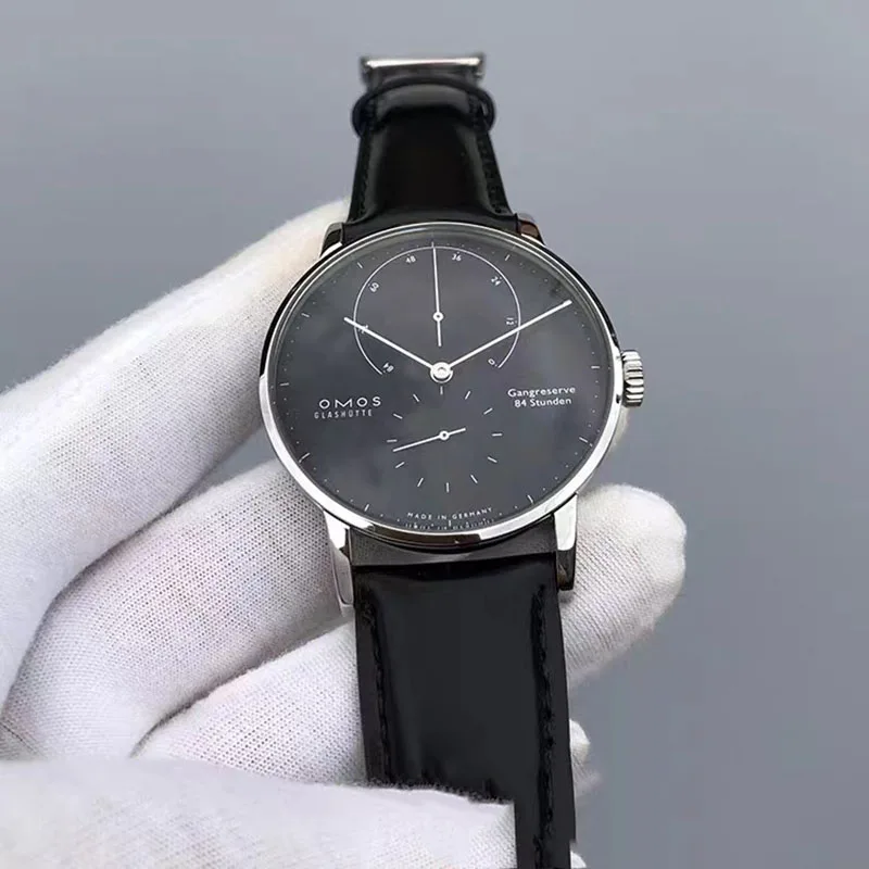 ساعة باوهاوس للرجال ميكانيكية، عرض تخزين الطاقة الحركية الكبيرة جدًا، ساعة أوتوماتيكية بسيطة