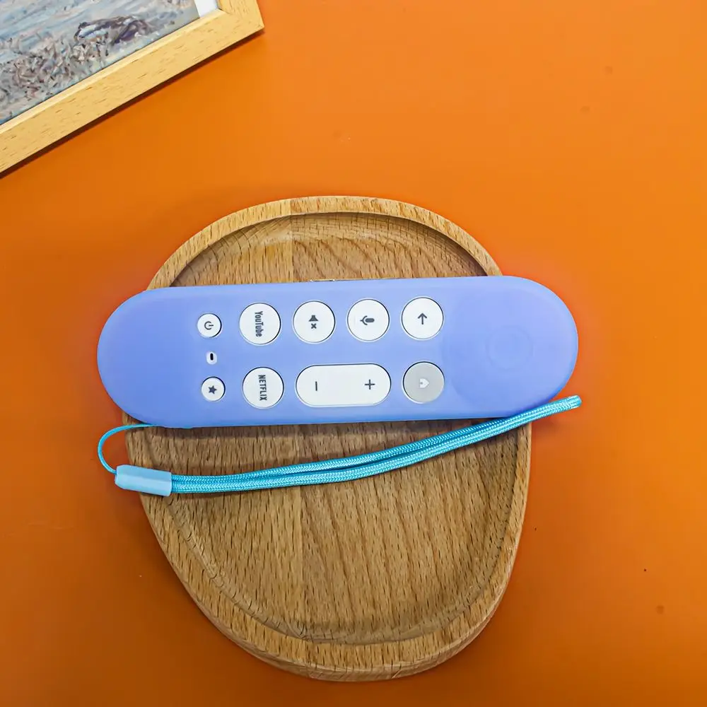 Silicone Remote Controller Cover Shockproof Remote Protective Case for Google TV Streamer 4K 2024 Voice Remote Control