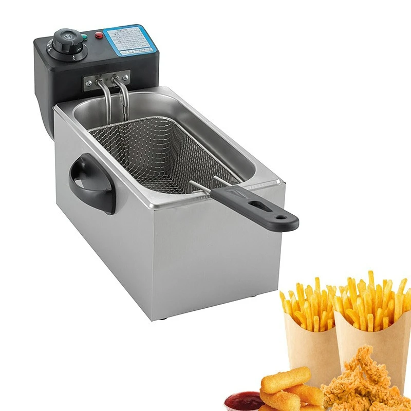 Electric Deep Fryer 4L Crispy Chicken French Fries Adjustable Temp Home Use