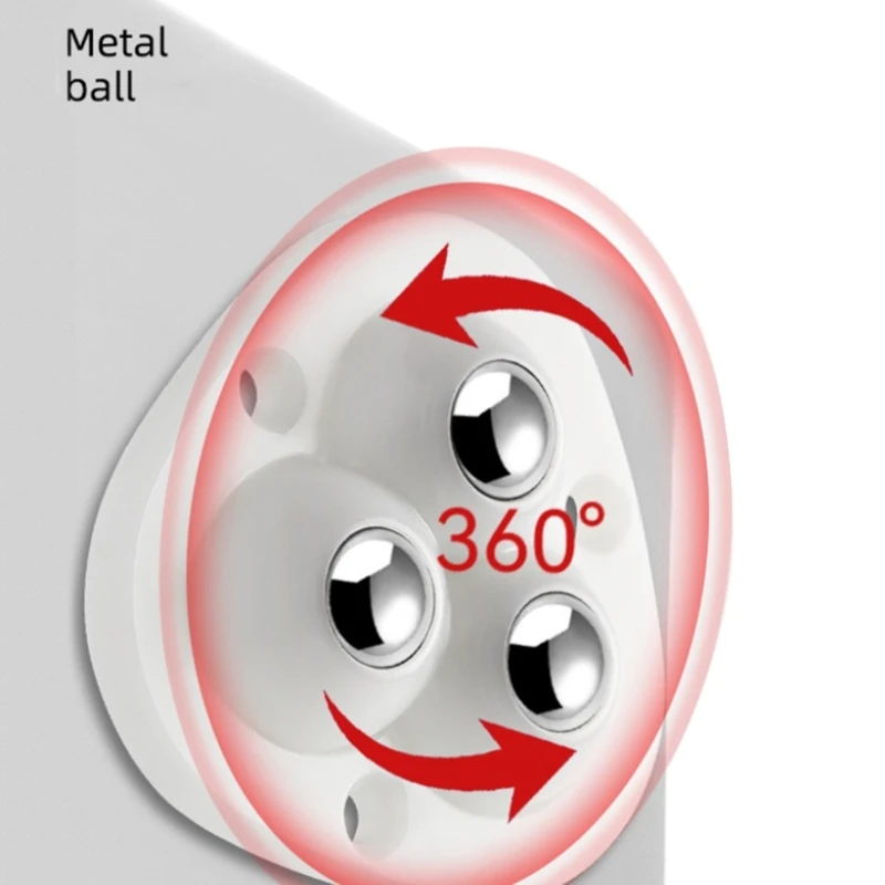 Self Adhesive Pulley Small Slide Boxes Caster Mini Swivel Caster with 360 Degree Rotation (4 Pcs) Dropship