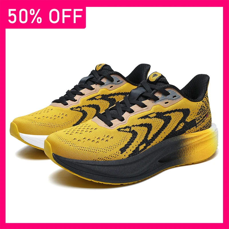 

Unisex Sports Shoes Trendy Mesh Breathe Lace Up Running Training Shoes 2026 New Soft Thick Soled Cushioned Outdoor Running Shoes