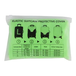 غطاء أمتعة السفر المرن مناسب لحقيبة 18-30 بوصة غطاء الغبار اكسسوارات السفر أفضل 10 بطانة حقائب مبيعا - رقم 5