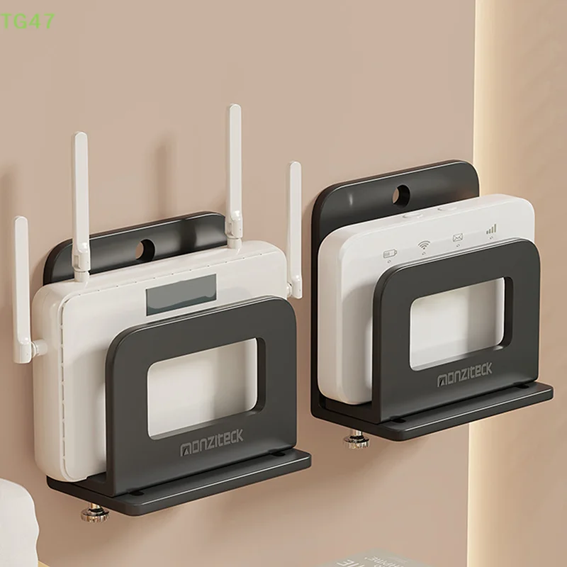 [YA]1 Pcs Adjustable Small Device Wall Mount Holder For Router,Modem,TV Box And Other Media Players