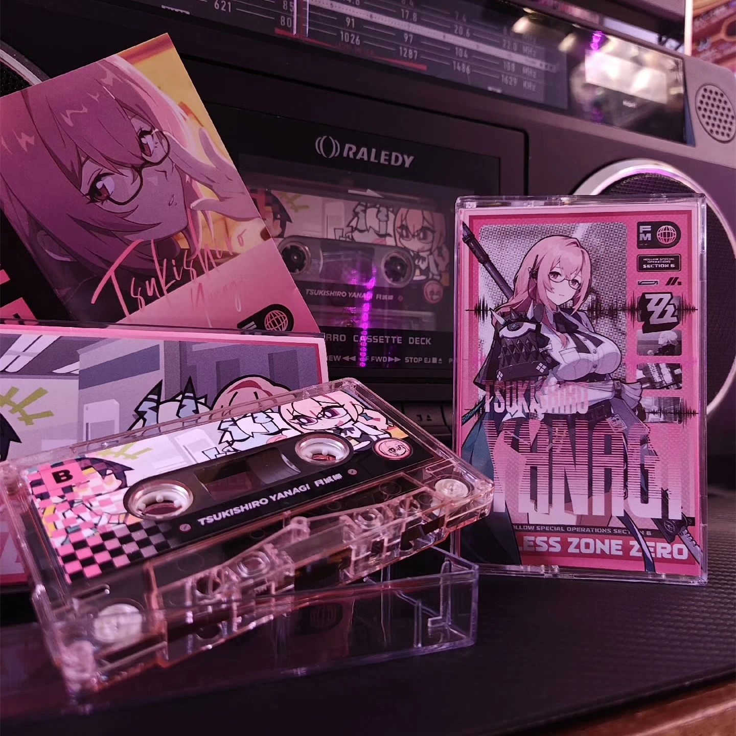 Game Zenless Zone Zero Tsukishiro Yanagi Music Tape Best OST Collection Album Cassettes Cosplay Walkman Recorder Soundtracks Box