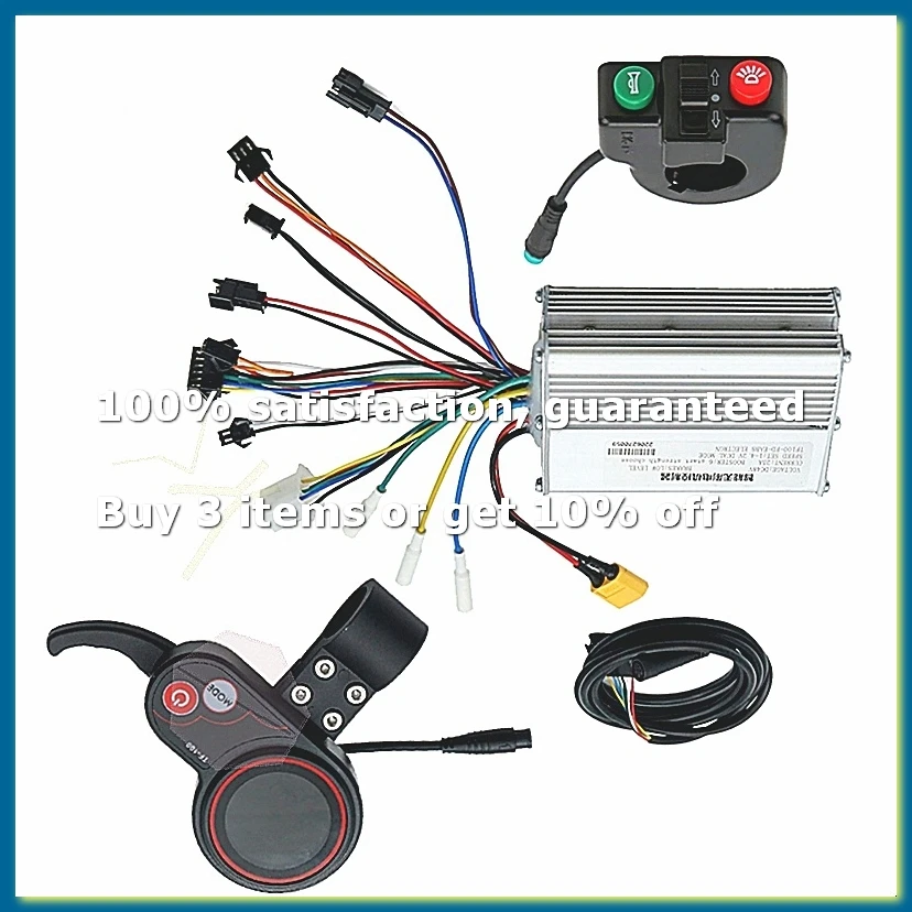 ●48V 25A Electric Scooter Controller Dashboard Kit with TF-100 Display+Switch Button for Electric Scooter Parts