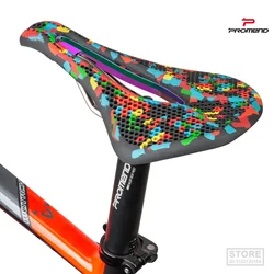 PROMEND NEW MTB 3D Saddle Camouflage Texture Honeycomb Bicycle Seat Breathable Lightweight Strong Durable Wear-resistant Cushion