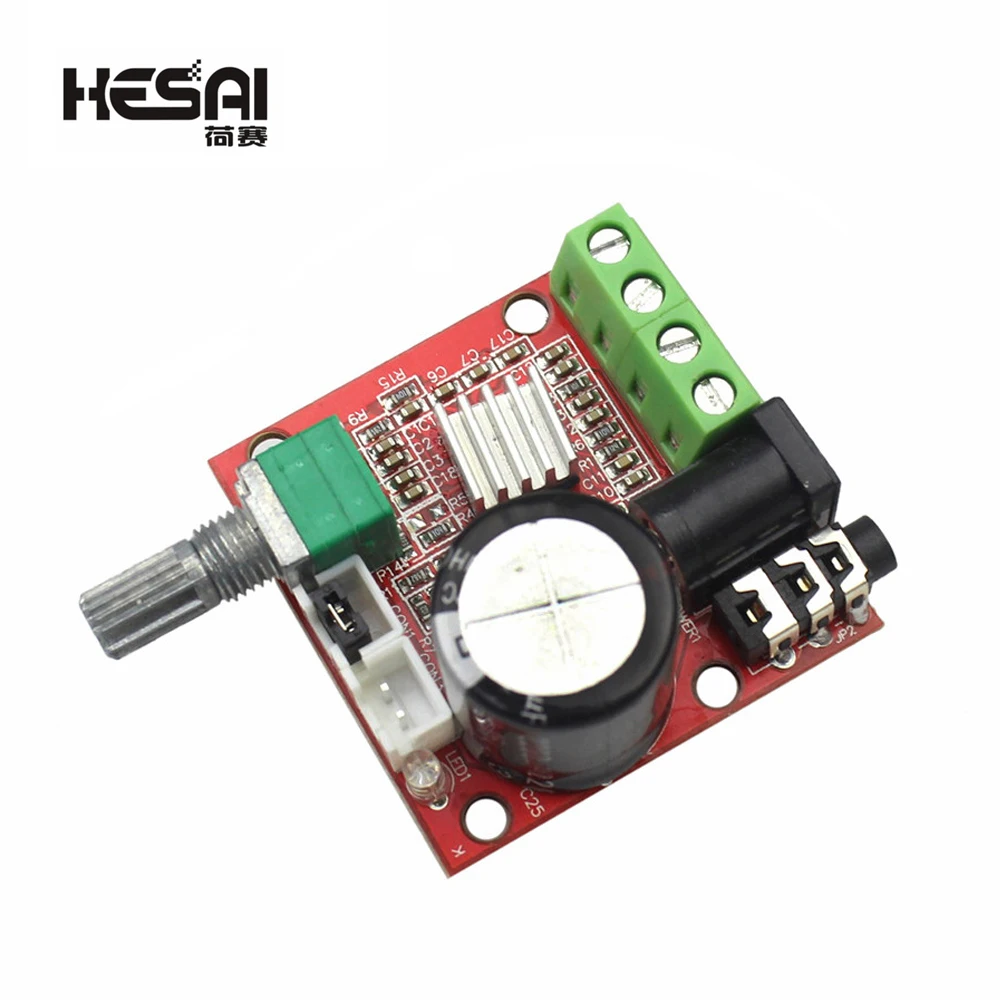 12V 2X10W Hi-Fi Stereo Audio Amplifier Board Module PAM8610 Dual D-Class Channel for Audio Projects