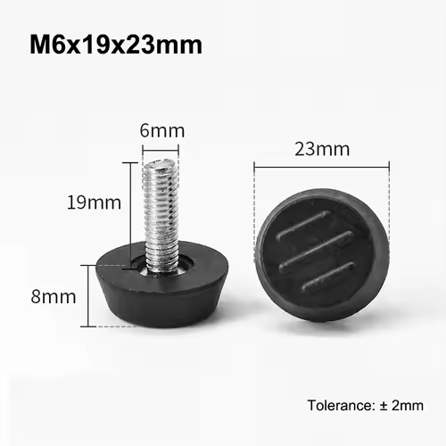 M6 M8 Leveling Foot Screw On Type PP Plastic Furniture Table Chair Sofa Leg Anti-slip Feet Adjustable Leveler Base Bolt Pad - Image 15