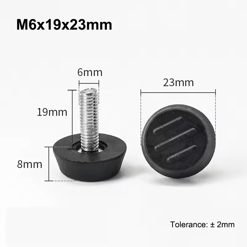 M6 M8 Leveling Foot Screw On Type PP Plastic Furniture Table Chair Sofa Leg Anti-slip Feet Adjustable Leveler Base Bolt Pad - Image 15