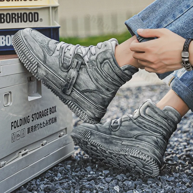 2025 خريف جديد تصميم الأزياء المتخصصة سميكة وحيد عالية أعلى حذاء كاجوال للأزواج مريحة العصرية منصة تنوعا أحذية رياضية