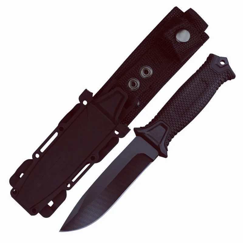 2024 new outdoor straight knife with sheath high hardness sharp multi-function knife camping portable nylon knife home