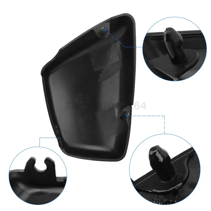 오토바이 사이드 블랙 배터리 커버 Yamaha XV700 XV 750 1000 1100 Virago 1984-Up Motocross 배터리 페어링 프로텍터