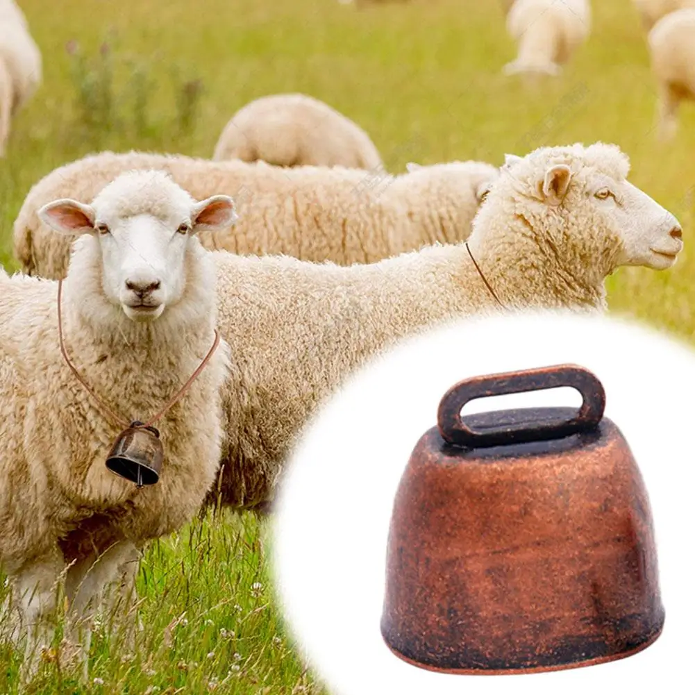 1pc Metal Cow Bell Iron Bells Mini And Goat Events Hanging Grazing Large Anti-theft Anti-lost Cowbells Brass Decor T3j1