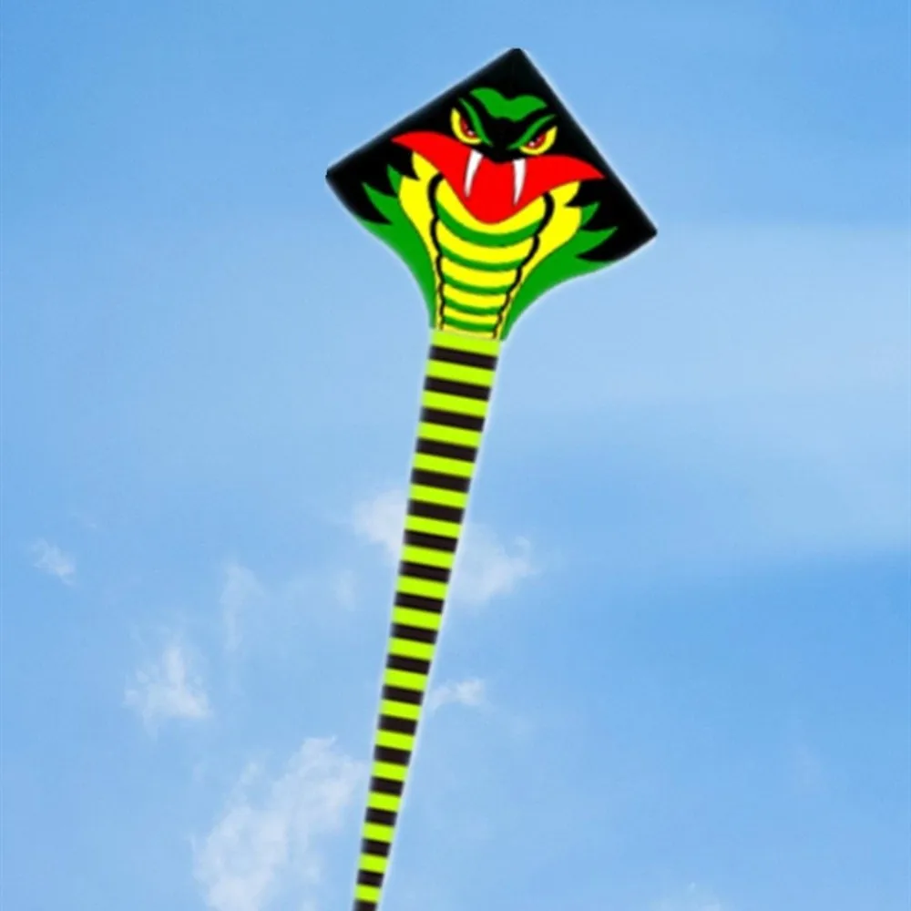Gemakkelijk te vliegen 10M Snake Kite Snake Power Goed Flying 10M Cobra Kite Long Tail 100 Meter Kite String Kindervlieger