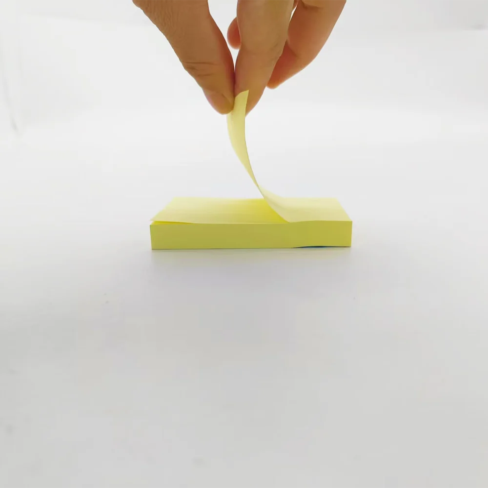 100 ورقة 76*51 مم ورق مذكرة للملاحظات اللاصقة مع التصاق قوي، وسادات ملاحظات ذاتية اللصق للطلاب، مقاس S قابل للكتابة يدويًا