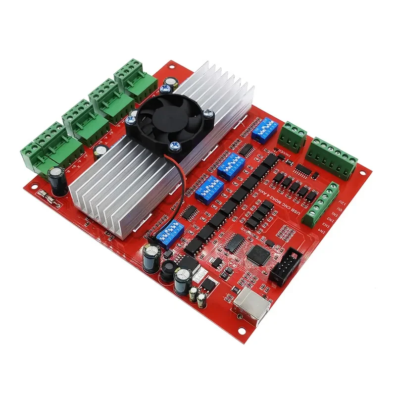 MACH3 Super USB Interface Motion Control Card, 4-axis CNC Carving Machine Control Board Flying Carving Card for Industrial