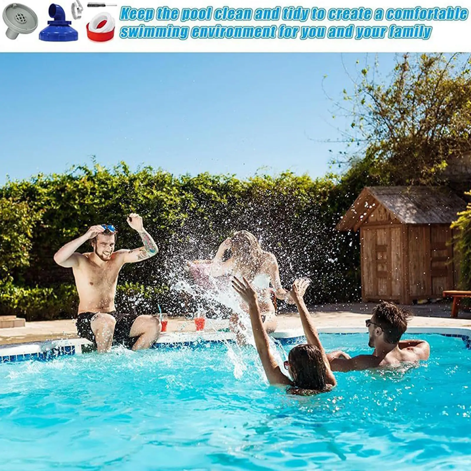 Pool Spray Nozzle 360 Degree Rotatable Spa Nozzle Quick Connect Fitting Spa Spout Accessories For Swimming