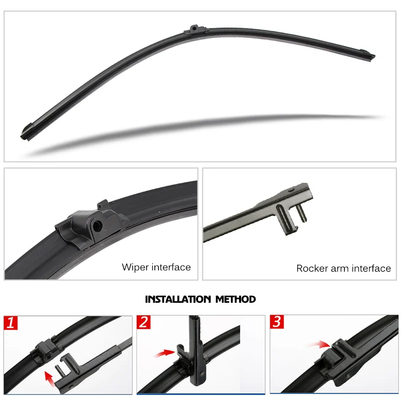 Car For Mercedes-Benz E-Class W211 2003-2009 Windshield Rubber Silicon Refill Front Window Wiper 26