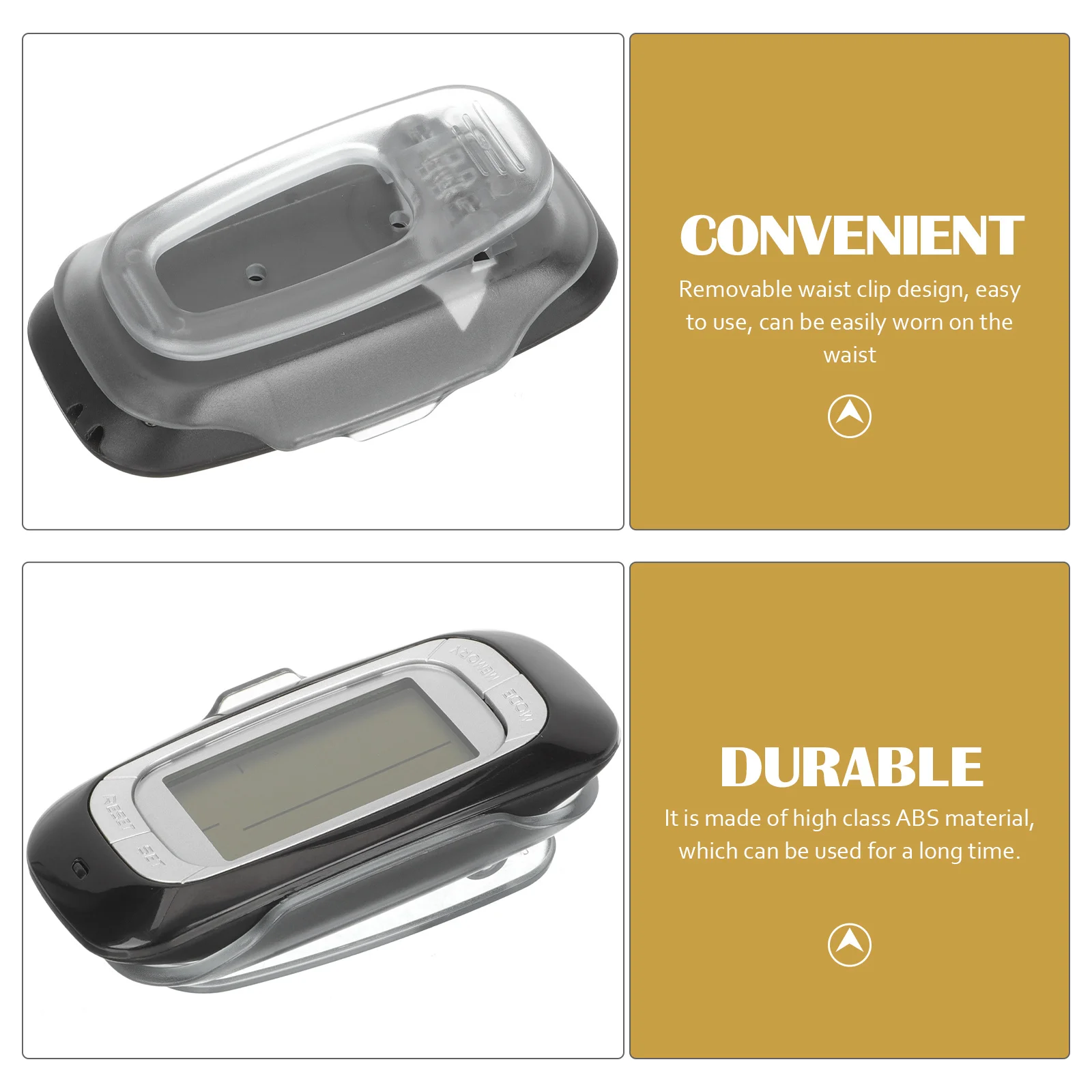 

Portable Creative Pedometer Professional Step Counter Hiking Walking Calorie Counter Lightweight Convenient Outdoor Passometer
