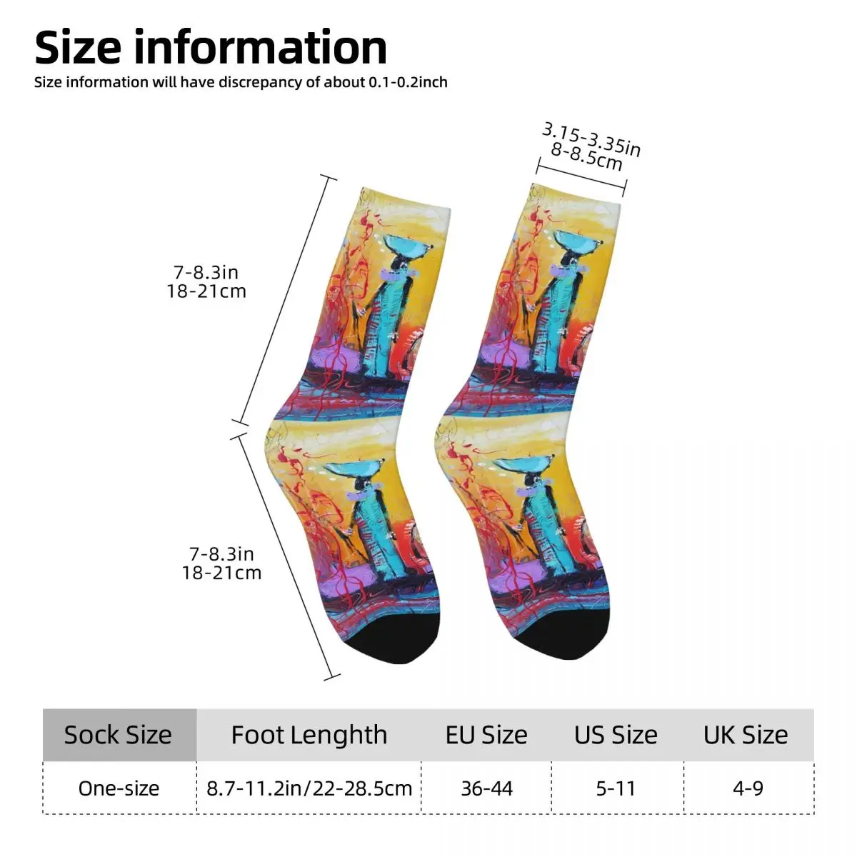 African Print Sock Printed Man Polyester