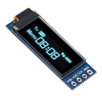 0.91 Inch OLED Module White/Blue 128X32 SSD1306 OLED LCD LED Display Module IIC Communication For Arduino