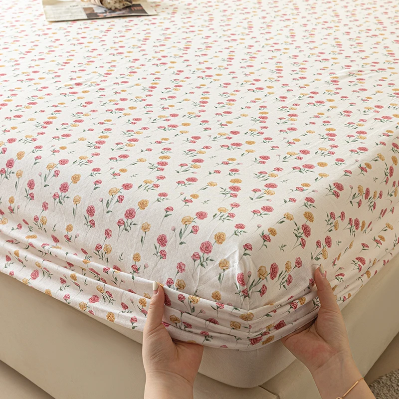 

2024 New All-cotton Double Yarn Single Bed Cover Soft and Comfortable Skin Friendly Bed Cover Printed Sheet Set 90x200 200x220