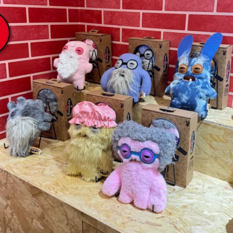 Original Fuggler Fuuny Ufly Monster Plush Toy Grumpy Old Fogies Series Cute Stuffed Dolls Collectible Soft Toys Ornament Gifts