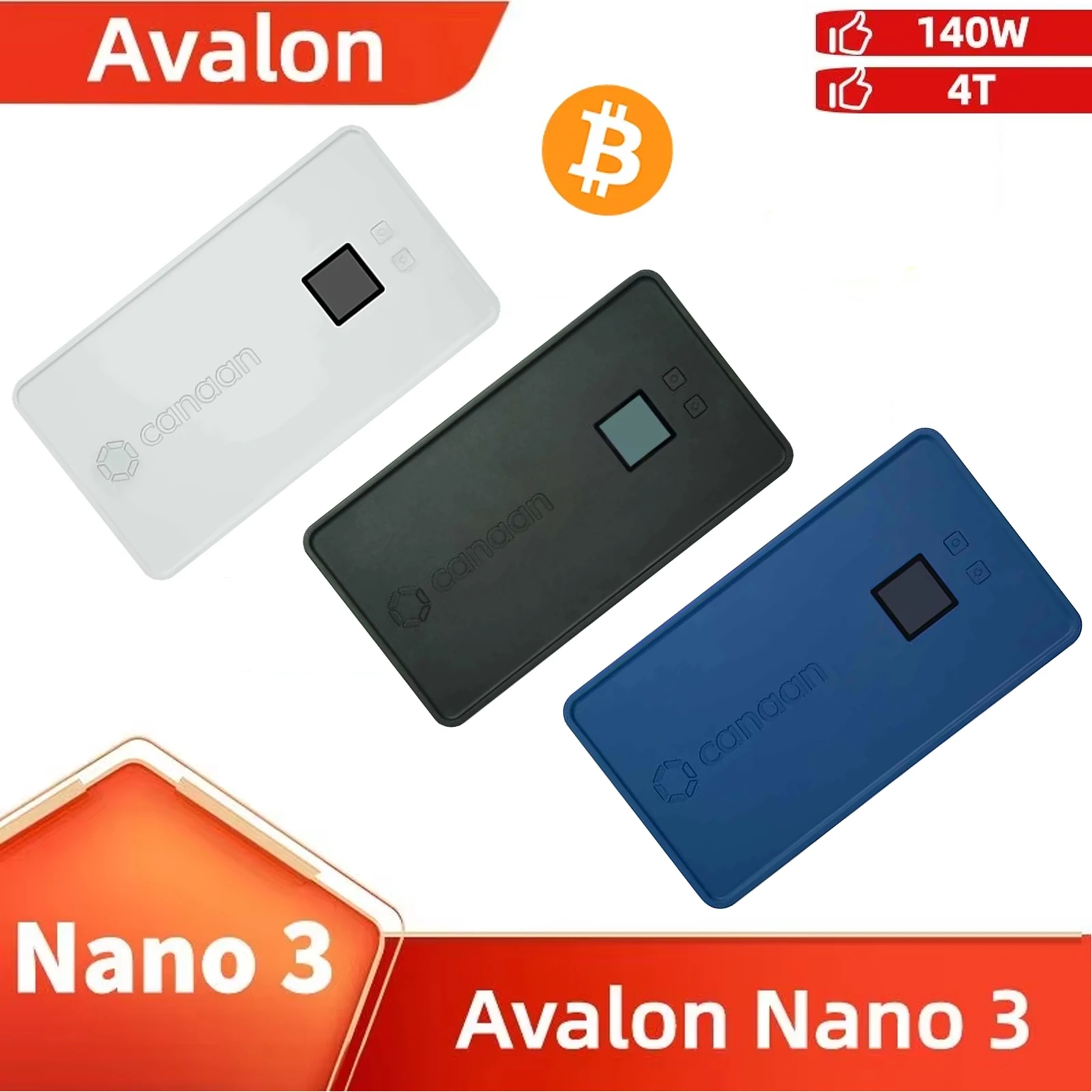 BTC Miner Earn in Bitcoin Avalon Nano 3 with PSU 140W 4TH Lucky Box