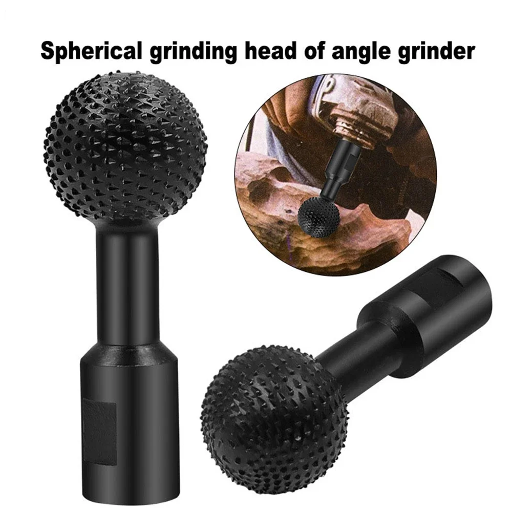 Rotary Rasp Angle Grinder File Head Diameter Polishing 20/25/30MM Spherical Rotating Ball Drill Bit Wood Grinding Carving Tools