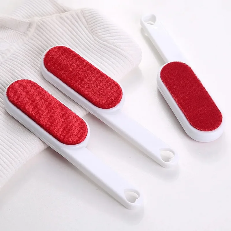 Double Sided Clothes Coat Lint Remover Brush Reusable Anti-Static Sweater Dust Brusher Hairs Cat Dogs Household Cleaning Tool