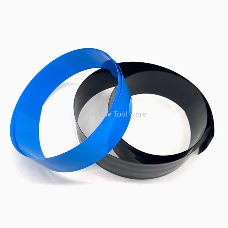 SL Blue Black PVC Heat Shrink Tube Battery Wraps Insulated Film Wrap Cable Sleeve Width 9mm~220mm