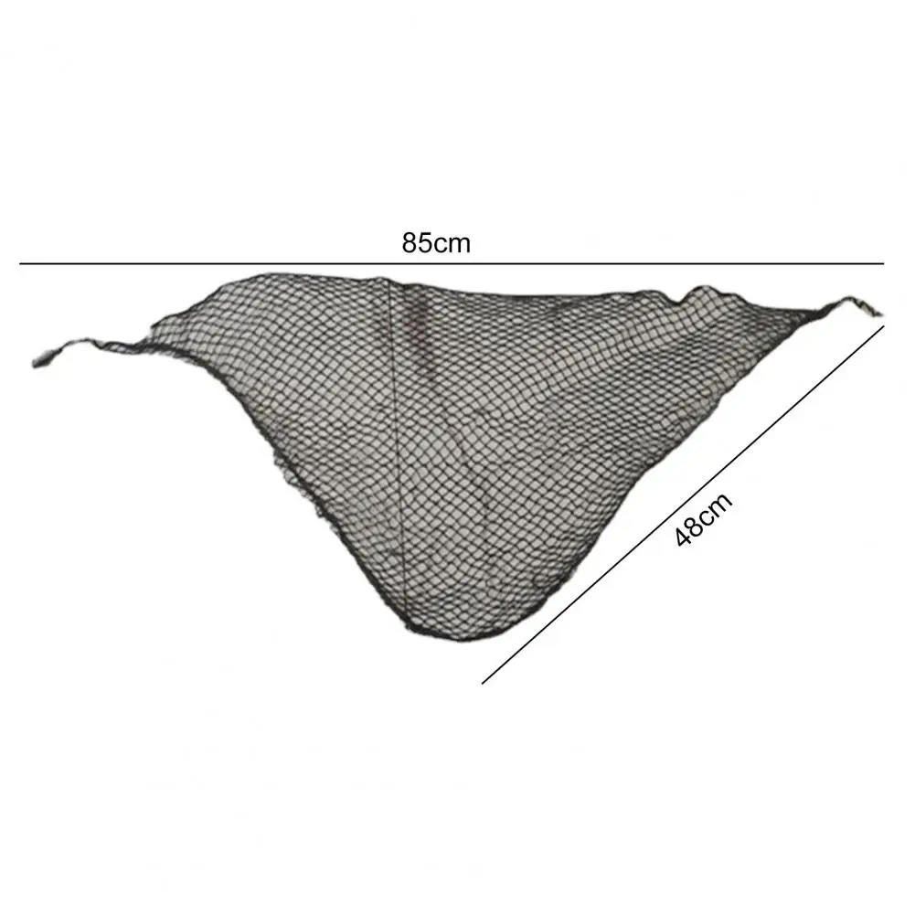 5Pcs Practical Women Sleeping Crochet Hair Net Universal Styling Hairnet Curly Cotton Triangular Hair Net for Lady